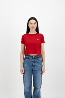 Teens Crop Top Red