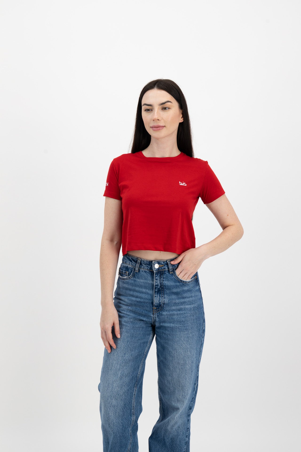 Teens Crop Top Red