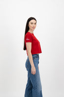 Teens Crop Top Red