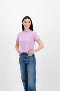 Teens Crop Top Red Lilac