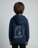 Kids Zipper Hoodie Navy Blue