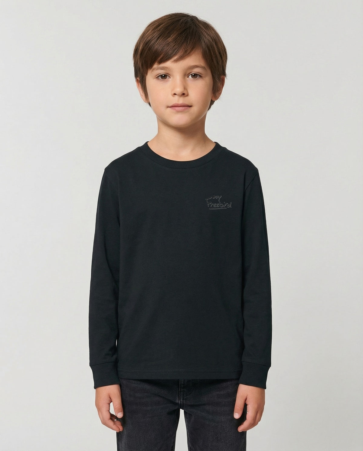 Kids Full Sleeves Tone-on-Tone Embroidery