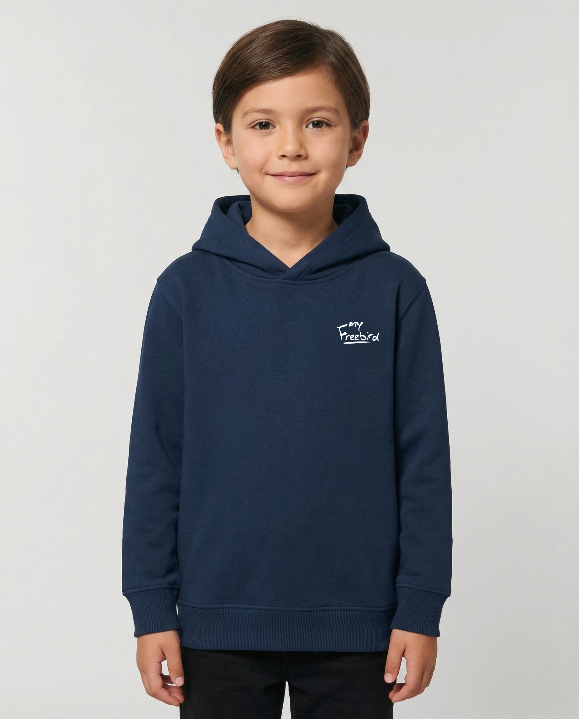 Kids Pullover Hoodie Navy Blue