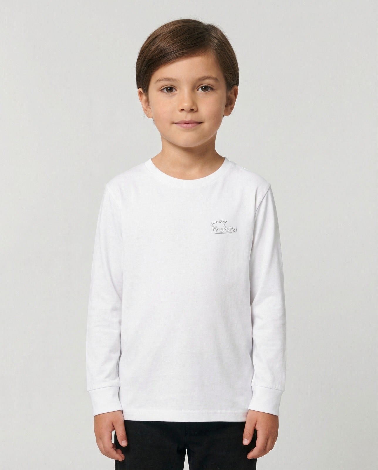 Kids Full Sleeves Tone-on-Tone Embroidery
