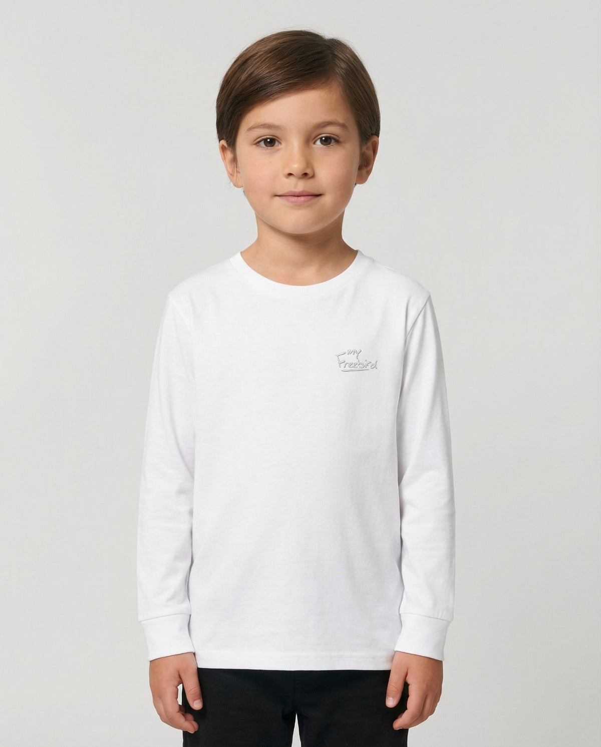 Kids Full Sleeves Tone-on-Tone Embroidery