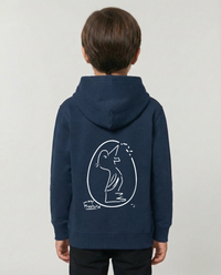 Kids Pullover Hoodie Navy Blue