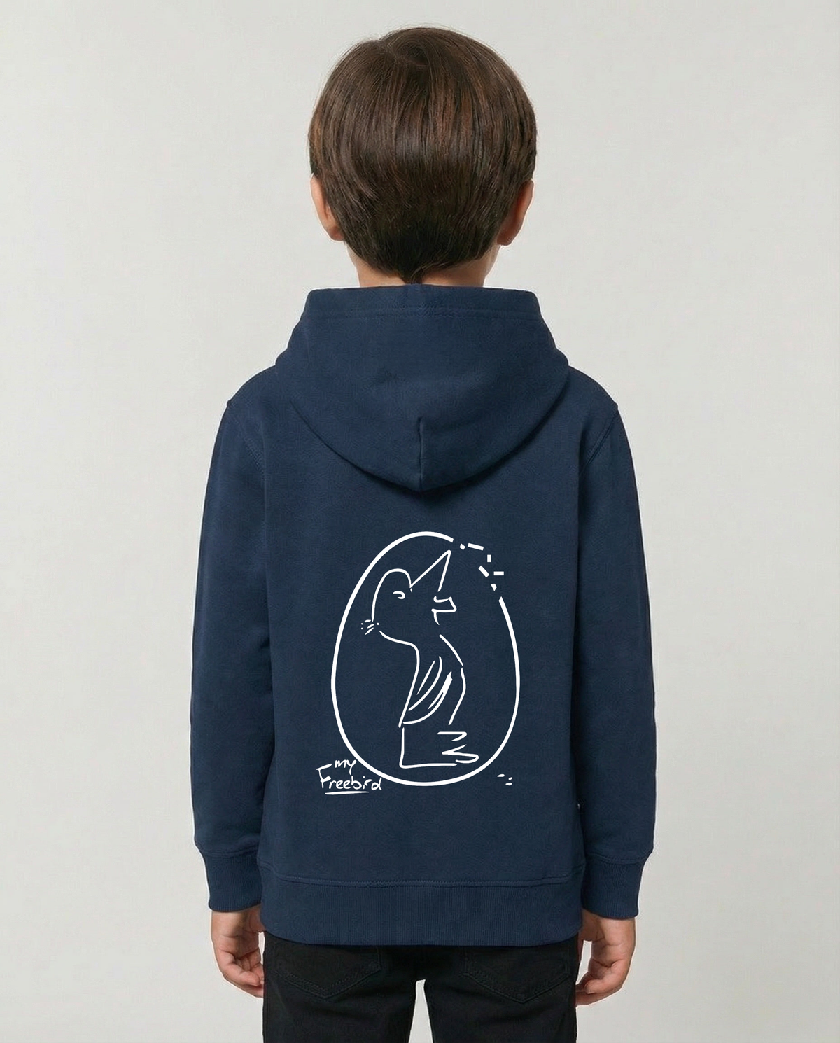 Kids Pullover Hoodie Navy Blue