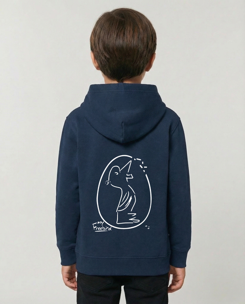 Kids Pullover Hoodie Navy Blue