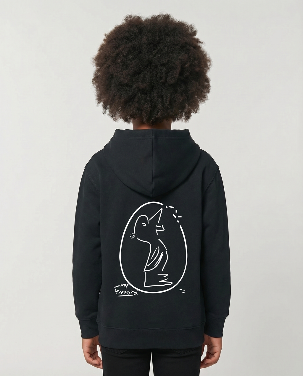 Kids Pullover Hoodie Navy Black