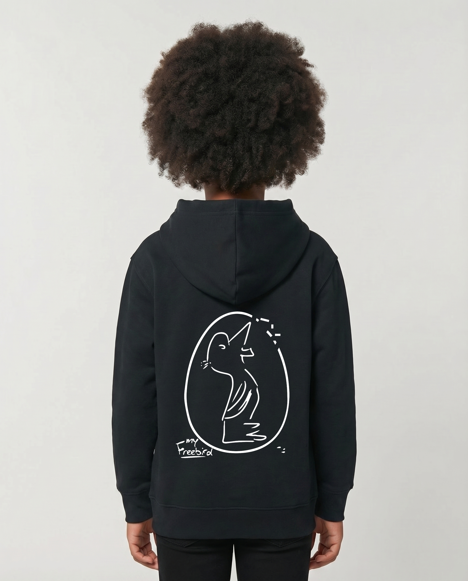 Kids Pullover Hoodie Navy Black
