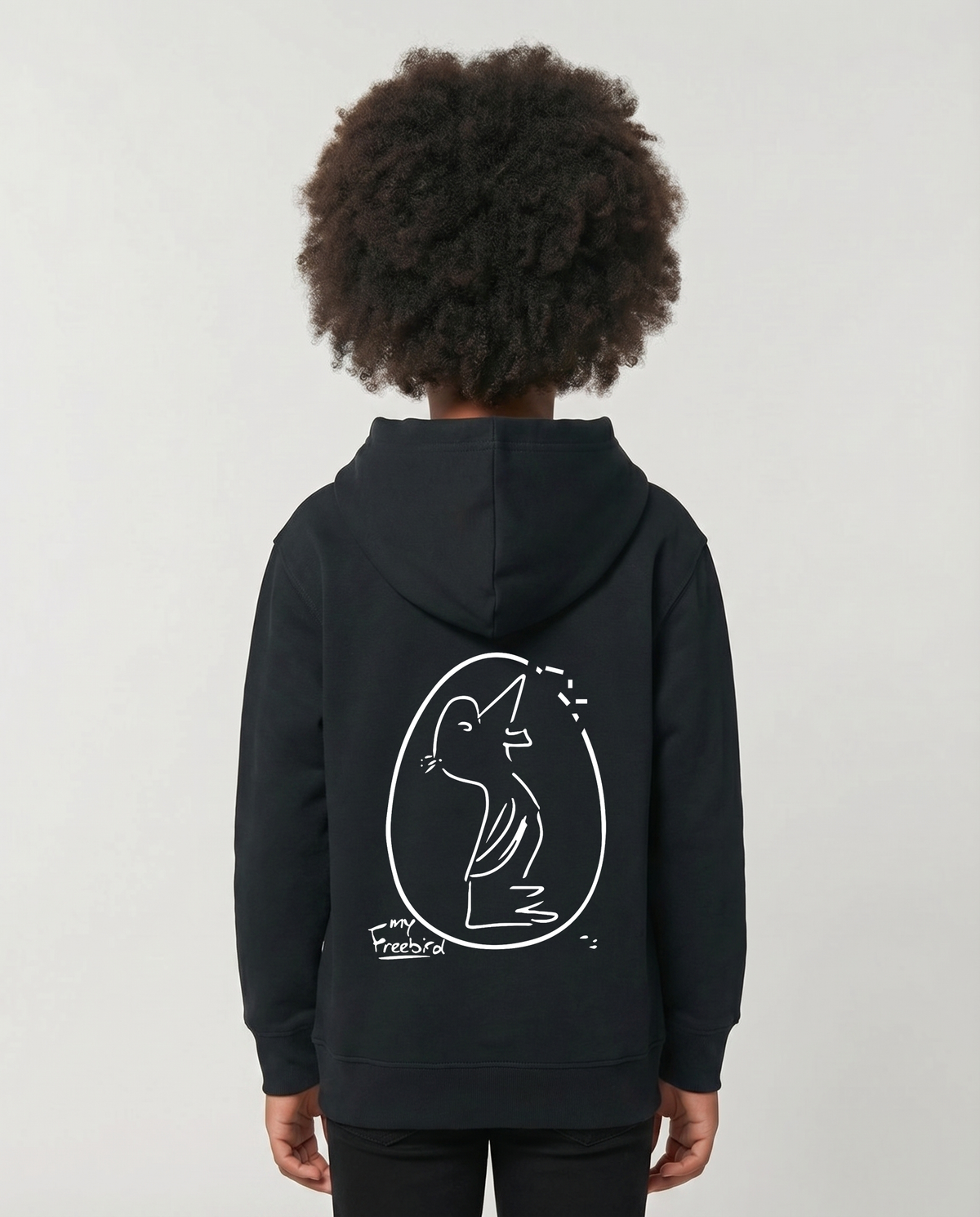 Kids Pullover Hoodie Navy Black